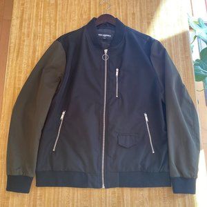 Karl Lagerfeld two-tone bomber jacket